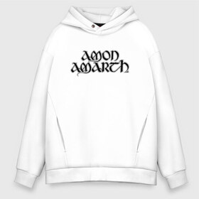 Мужское худи Oversize хлопок с принтом Amon Amarth в Кировске, френч-терри — 70% хлопок, 30% полиэстер. Мягкий теплый начес внутри —100% хлопок | боковые карманы, эластичные манжеты и нижняя кромка, капюшон на магнитной кнопке | amon amarth | melodic death