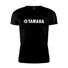Мужская футболка премиум с принтом YAMAHA в Кировске, 92% хлопок, 8% лайкра | приталенный силуэт, круглый вырез ворота, длина до линии бедра, короткий рукав | bike | moto | motorcycle | r1 | r6 | yamaha | байк | мото | мотоциклы | ямаха