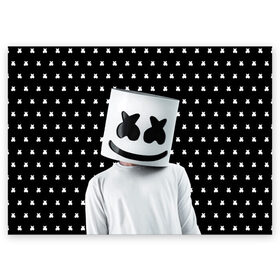 Поздравительная открытка с принтом MARSHMELLO Black в Кировске, 100% бумага | плотность бумаги 280 г/м2, матовая, на обратной стороне линовка и место для марки
 | marsh | marshmallow | marshmello | marshmelo | mello | music | smile | диджей | лого | маршмеллов | маршмеллоу | маршмеллу | маршмело | маршмелов | маршмелоу | музыка | музыкант | рожица | трэп | улыбка | хаус