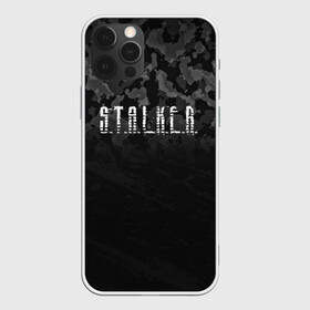 Чехол для iPhone 12 Pro с принтом S.T.A.L.K.E.R. в Кировске, силикон | область печати: задняя сторона чехла, без боковых панелей | Тематика изображения на принте: anomaly | bandit | chernobyl | logo | pripyat | shadow of chernobyl | stalker | stalker 2 | zone | аномалия | бандиты | зона | лого | меченый | припять | сталкер | сталкер 2 | тени чернобыля | чернобыль | чистое небо