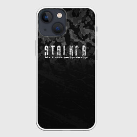 Чехол для iPhone 13 mini с принтом S.T.A.L.K.E.R. в Кировске,  |  | anomaly | bandit | chernobyl | logo | pripyat | shadow of chernobyl | stalker | stalker 2 | zone | аномалия | бандиты | зона | лого | меченый | припять | сталкер | сталкер 2 | тени чернобыля | чернобыль | чистое небо