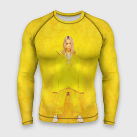 Мужской рашгард 3D с принтом Yellow Billie в Кировске,  |  | billie eilish | lovely | music | ocean eyes | pop | билли айлиш | девушка | музыка | океан | поп | эйлиш | элиш