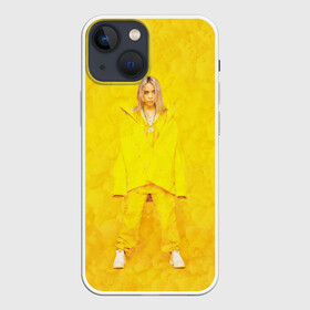 Чехол для iPhone 13 mini с принтом Yellow Billie в Кировске,  |  | Тематика изображения на принте: billie eilish | lovely | music | ocean eyes | pop | билли айлиш | девушка | музыка | океан | поп | эйлиш | элиш