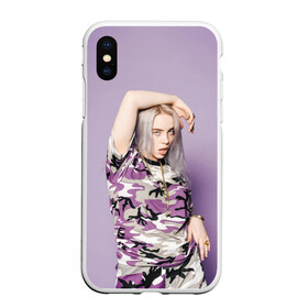 Чехол для iPhone XS Max матовый с принтом Billie Eilish в Кировске, Силикон | Область печати: задняя сторона чехла, без боковых панелей | billie eilish | lovely | music | ocean eyes | pop | билли айлиш | девушка | музыка | океан | поп | эйлиш | элиш