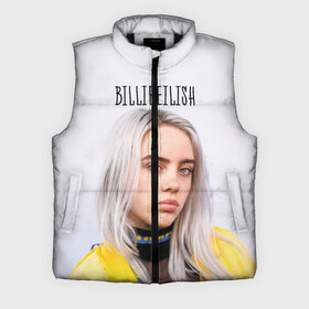 Мужской жилет утепленный 3D с принтом BillieEilish в Кировске,  |  | billie eilish | lovely | music | ocean eyes | pop | билли айлиш | девушка | музыка | океан | поп | эйлиш | элиш