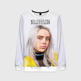 Женский свитшот 3D с принтом BillieEilish в Кировске, 100% полиэстер с мягким внутренним слоем | круглый вырез горловины, мягкая резинка на манжетах и поясе, свободная посадка по фигуре | billie eilish | lovely | music | ocean eyes | pop | билли айлиш | девушка | музыка | океан | поп | эйлиш | элиш