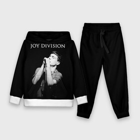 Детский костюм 3D (с толстовкой) с принтом Joy Division в Кировске,  |  | Тематика изображения на принте: ian curtis | joy division | joy division unknown pleasures | love will tear us apart | группы | иэн кёртис | пост панк | рок