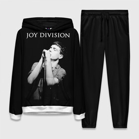 Женский костюм 3D (с толстовкой) с принтом Joy Division в Кировске,  |  | Тематика изображения на принте: ian curtis | joy division | joy division unknown pleasures | love will tear us apart | группы | иэн кёртис | пост панк | рок