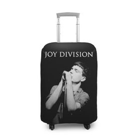 Чехол для чемодана 3D с принтом Joy Division в Кировске, 86% полиэфир, 14% спандекс | двустороннее нанесение принта, прорези для ручек и колес | Тематика изображения на принте: ian curtis | joy division | joy division unknown pleasures | love will tear us apart | группы | иэн кёртис | пост панк | рок