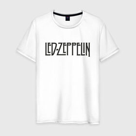 Мужская футболка хлопок с принтом Led Zeppelin в Кировске, 100% хлопок | прямой крой, круглый вырез горловины, длина до линии бедер, слегка спущенное плечо. | blues rock | heavy | led zeppelin | progressive hard rock