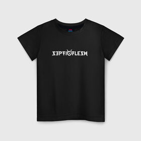 Детская футболка хлопок с принтом Septicflesh в Кировске, 100% хлопок | круглый вырез горловины, полуприлегающий силуэт, длина до линии бедер | 