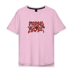 Мужская футболка хлопок Oversize с принтом Morbid Angel в Кировске, 100% хлопок | свободный крой, круглый ворот, “спинка” длиннее передней части | Тематика изображения на принте: death | morbid angel