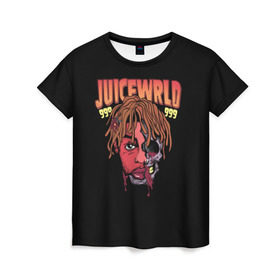 Женская футболка 3D с принтом Juice WRLD в Кировске, 100% полиэфир ( синтетическое хлопкоподобное полотно) | прямой крой, круглый вырез горловины, длина до линии бедер | dreams | jucie | juice | lucid | rap | world | wrld | американский | ворлд | врлд | джус | реп | репер | рэп | рэпер