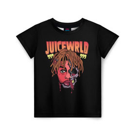 Детская футболка 3D с принтом Juice WRLD в Кировске, 100% гипоаллергенный полиэфир | прямой крой, круглый вырез горловины, длина до линии бедер, чуть спущенное плечо, ткань немного тянется | dreams | jucie | juice | lucid | rap | world | wrld | американский | ворлд | врлд | джус | реп | репер | рэп | рэпер