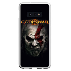 Чехол для Samsung S10E с принтом God of War в Кировске, Силикон | Область печати: задняя сторона чехла, без боковых панелей | god of war | арес | афина | бог | бог войны | воин | генерал | гидра | кратос | призрак | спарта | татуировка