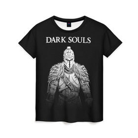 Женская футболка 3D с принтом Dark Souls в Кировске, 100% полиэфир ( синтетическое хлопкоподобное полотно) | прямой крой, круглый вырез горловины, длина до линии бедер | dark souls | games | praise the sun | игры | компьютерные игры | рыцарь | тёмные души