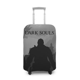 Чехол для чемодана 3D с принтом Dark Souls в Кировске, 86% полиэфир, 14% спандекс | двустороннее нанесение принта, прорези для ручек и колес | dark souls | games | praise the sun | игры | компьютерные игры | рыцарь | тёмные души