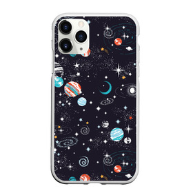 Чехол для iPhone 11 Pro Max матовый с принтом Космос в Кировске, Силикон |  | comets | infinity | planets | sky | sp | space | stars | universe | бесконечность | вселенная | галактики | графика | звезды | иллюстрация | картинка | кометы | космос | мода | небо | ночь | планеты | рисунок | созвездия | солнце