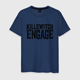 Мужская футболка хлопок с принтом Killswitch Engage в Кировске, 100% хлопок | прямой крой, круглый вырез горловины, длина до линии бедер, слегка спущенное плечо. | killswitch engage | melodic metalcore
