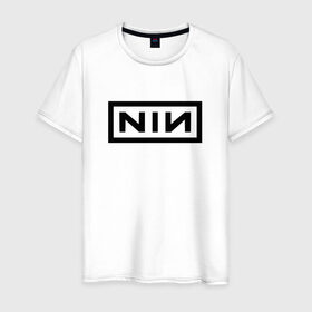 Мужская футболка хлопок с принтом Nine Inch Nails в Кировске, 100% хлопок | прямой крой, круглый вырез горловины, длина до линии бедер, слегка спущенное плечо. | industrial | industrial rock | nine inch nails