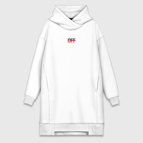 Платье-худи хлопок с принтом OFF и всё тут в Кировске,  |  | off | off white | vlone | white | yellow | бренды | желтый | линии | оф вайт