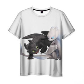 Мужская футболка 3D с принтом Как приручить дракона в Кировске, 100% полиэфир | прямой крой, круглый вырез горловины, длина до линии бедер | детский мультфильм | для детей | как приручить дракона | мультик | мультфильм