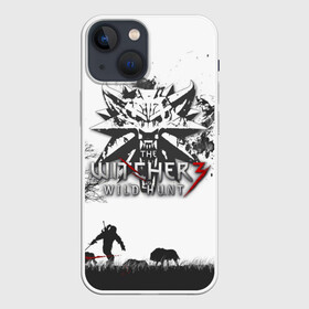 Чехол для iPhone 13 mini с принтом The Witcher 3: Wild Hunt в Кировске,  |  | wild hunt | арбалет | ведьмак 3 | геральт | дикая | магия | охота | сказка | сфера | фэнтези | цири