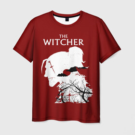 Мужская футболка 3D с принтом The Witcher в Кировске, 100% полиэфир | прямой крой, круглый вырез горловины, длина до линии бедер | wild hunt | арбалет | ведьмак 3 | геральт | дикая | магия | охота | сказка | сфера | фэнтези | цири