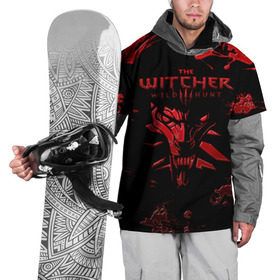 Накидка на куртку 3D с принтом The Witcher 3: Wild Hunt в Кировске, 100% полиэстер |  | wild hunt | арбалет | ведьмак 3 | геральт | дикая | магия | охота | сказка | сфера | фэнтези | цири