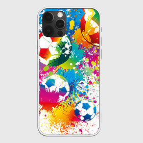 Чехол для iPhone 12 Pro Max с принтом Футбольные мячи в Кировске, Силикон |  | ball | cove | football | leather | soccer | белый | болельщик | брызги | графика | иллюстрация | картинка | кожа | краски | мода | мяч | покрытие | пятна | радуга | рисунок | сила | скорость | спорт | спортсмен | стиль