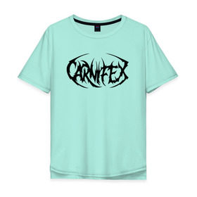 Мужская футболка хлопок Oversize с принтом Carnifex в Кировске, 100% хлопок | свободный крой, круглый ворот, “спинка” длиннее передней части | Тематика изображения на принте: carnifex | deathcore