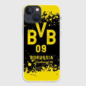 Чехол для iPhone 13 mini с принтом Боруссия Дортмунд в Кировске,  |  | borusse | borussia | borussia dortmund | bvb | dortmund | schwarzgelben | боруссия | боруссия дортмунд | бундеслига | германия | дортмунд | дортмундcкая боруссия | жёлто ченрые | форма | футбол | футболист | футбольная