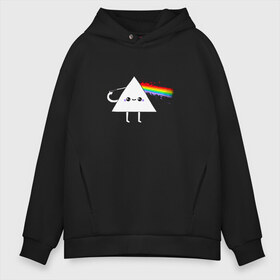 Мужское худи Oversize хлопок с принтом Kawaii Pink Floyd в Кировске, френч-терри — 70% хлопок, 30% полиэстер. Мягкий теплый начес внутри —100% хлопок | боковые карманы, эластичные манжеты и нижняя кромка, капюшон на магнитной кнопке | anime | аниме | выстрел | лапочка | логотип | луч | милый | мимими | музыка | пистолет | прелесть | призма | радуга | рок | свет | треугольник