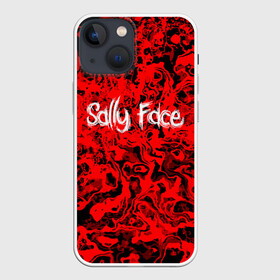 Чехол для iPhone 13 mini с принтом Sally Face Bloody в Кировске,  |  | cтикер | game | larry | mask | new | sally face | sf | ангел | без маски | гизмо | девид | девочка | игра | казнь | компьютер | кровь | лари | ларри | лицемер | логотип | мальчик | маска | молнии | мрачная | на лице | надпись