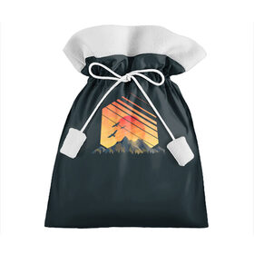 Подарочный 3D мешок с принтом Заход Солнца в Кировске, 100% полиэстер | Размер: 29*39 см | camping | mountains | sunset | восход | горы | заход | приключение | птицы | путешествие | солнце | туризм