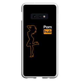 Чехол для Samsung S10E с принтом Pornhub (neon girl) в Кировске, Силикон | Область печати: задняя сторона чехла, без боковых панелей | brazzers | видео | девушка | любовь | неон | свечение | силуэт | фигура | хаб | чувства