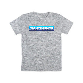 Детская футболка хлопок с принтом Stance bluemarine в Кировске, 100% хлопок | круглый вырез горловины, полуприлегающий силуэт, длина до линии бедер | 