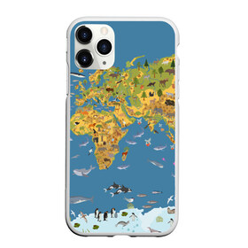 Чехол для iPhone 11 Pro Max матовый с принтом Карта мира в Кировске, Силикон |  | азия | акулы | америка | антарктида | бизон | волк | европа | животные | зебра | кабан | карта | киты | лама | лев | лось | материки | медведь | мира | моржи | моря | океаны | пингвины | птицы | реки | рыбы