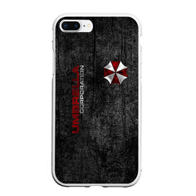 Чехол для iPhone 7Plus/8 Plus матовый с принтом Umbrella corporation в Кировске, Силикон | Область печати: задняя сторона чехла, без боковых панелей | biohazard | evil | project alice | r.p.d | resident | амбрелла | вирус g | вирус т | грандж | зомби | зонт | йовович | клэр | леон | милла | обитель зла | умбрелла | элис