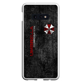 Чехол для Samsung S10E с принтом Umbrella corporation в Кировске, Силикон | Область печати: задняя сторона чехла, без боковых панелей | biohazard | evil | project alice | r.p.d | resident | амбрелла | вирус g | вирус т | грандж | зомби | зонт | йовович | клэр | леон | милла | обитель зла | умбрелла | элис