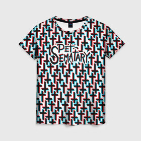 Женская футболка 3D с принтом Кладбище Домашних Животных в Кировске, 100% полиэфир ( синтетическое хлопкоподобное полотно) | прямой крой, круглый вырез горловины, длина до линии бедер | 