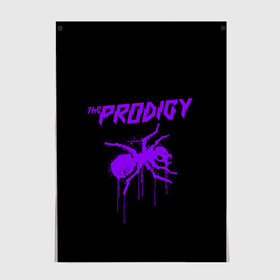 Постер с принтом The Prodigy в Кировске, 100% бумага
 | бумага, плотность 150 мг. Матовая, но за счет высокого коэффициента гладкости имеет небольшой блеск и дает на свету блики, но в отличии от глянцевой бумаги не покрыта лаком | 90 е | the prodigy | кит флинт | музыка | муравей | панк | рок | техно | электро