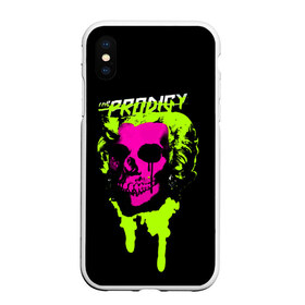 Чехол для iPhone XS Max матовый с принтом The Prodigy в Кировске, Силикон | Область печати: задняя сторона чехла, без боковых панелей | 90 е | the prodigy | кит флинт | музыка | панк | рок | техно | череп | электро