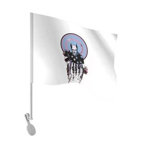 Флаг для автомобиля с принтом The Prodigy в Кировске, 100% полиэстер | Размер: 30*21 см | 90 е | the prodigy | кит флинт | музыка | панк | рок | техно | электро
