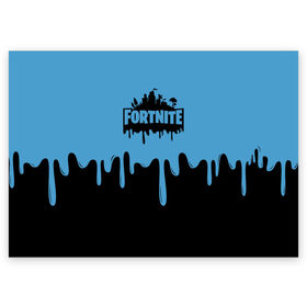 Поздравительная открытка с принтом FORTNITE - Black&Blue в Кировске, 100% бумага | плотность бумаги 280 г/м2, матовая, на обратной стороне линовка и место для марки
 | Тематика изображения на принте: battlefield | counter strike | cs | cs go | csgo | dota | dota2 | exodus | fortnite | gta | kombat | metro | mortal | moscow | off white | place | pubg | supreme | trasher | vans | метро | москва