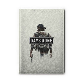 Обложка для автодокументов с принтом Days Gone Poster в Кировске, натуральная кожа |  размер 19,9*13 см; внутри 4 больших “конверта” для документов и один маленький отдел — туда идеально встанут права | 2019 | days gone | game | poster | ps4 | zombie | жизнь после | зомби | игра