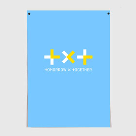 Постер с принтом TOMORROW X TOGETHER / TXT в Кировске, 100% бумага
 | бумага, плотность 150 мг. Матовая, но за счет высокого коэффициента гладкости имеет небольшой блеск и дает на свету блики, но в отличии от глянцевой бумаги не покрыта лаком | bts | k pop | kpop | tomorrow x together | txt | бтс | к поп | кей поп | корейский поп | кпоп | поп | тикст | томмороу их тогезер