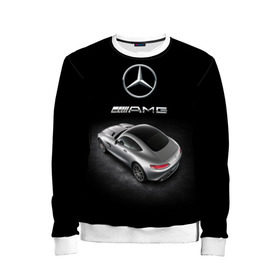 Детский свитшот 3D с принтом Mercedes V8 Biturbo AMG в Кировске, 100% полиэстер | свободная посадка, прямой крой, мягкая тканевая резинка на рукавах и понизу свитшота | amg | cool | design | mercedes | mercedes benz | motorsport | power | prestige | race | silver | sport car | status | автоспорт | гонка | дизайн | круто | мерседес | мощь | престиж | серебряный | спорткар | статус