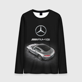 Мужской лонгслив 3D с принтом Mercedes V8 Biturbo AMG в Кировске, 100% полиэстер | длинные рукава, круглый вырез горловины, полуприлегающий силуэт | Тематика изображения на принте: amg | cool | design | mercedes | mercedes benz | motorsport | power | prestige | race | silver | sport car | status | автоспорт | гонка | дизайн | круто | мерседес | мощь | престиж | серебряный | спорткар | статус
