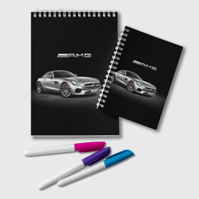 Блокнот с принтом Mercedes V8 Biturbo AMG в Кировске, 100% бумага | 48 листов, плотность листов — 60 г/м2, плотность картонной обложки — 250 г/м2. Листы скреплены удобной пружинной спиралью. Цвет линий — светло-серый
 | amg | cool | design | mercedes | mercedes benz | motorsport | power | prestige | race | silver | sport car | status | автоспорт | гонка | дизайн | круто | мерседес | мощь | престиж | серебряный | спорткар | статус